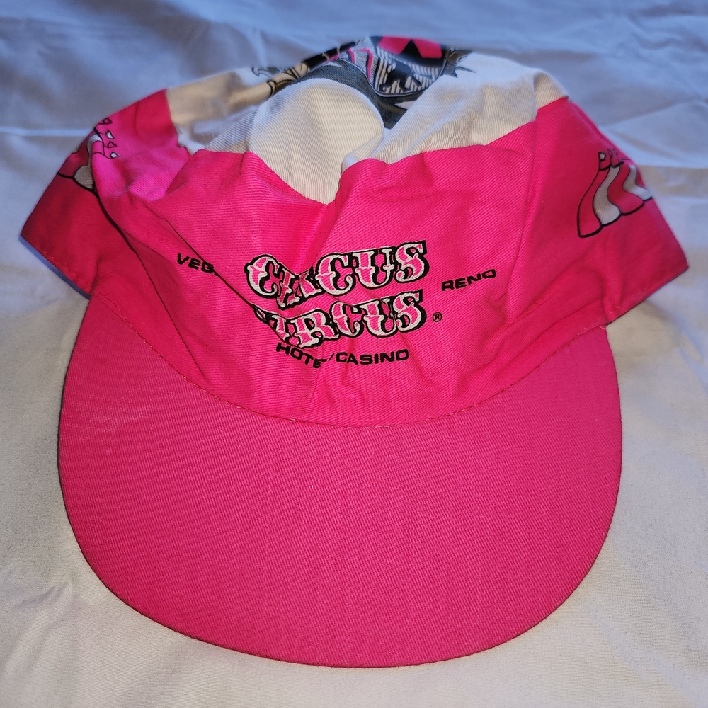 Vtg Circus Circus Hotel Casino Las Vegas Reno Pink Cap One Size Fits All Is Used